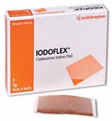 Smith & Nephew Iodoflex cadexomer iodine PAD 5 Gram Pads Crepe Bandage