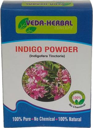 veda herbal Indigo Powder (100gm x 3) Indigofera Tinctoria , Indigo