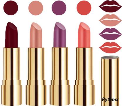 RYTHMX Professional Timeless 4 Colors Collection Velvet Touch Matte Lipstick Long Stay on Lips Code no-369