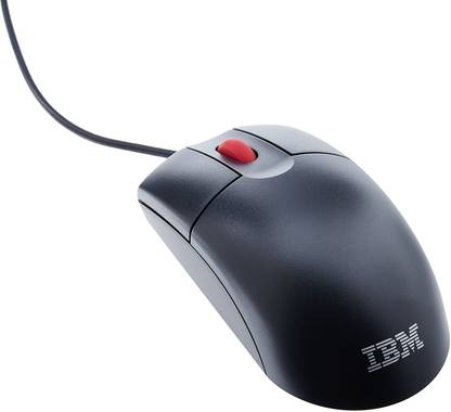 IBM 2 Button Optmouse Wheel Black USB Wired Optical  Gaming Mouse