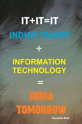 'Narendra Modi - Motivational Quotes'' Inspirational Wall Poster - [Size- 13x19 inch, 33x48 cm], Gloss Laminated Paper Print