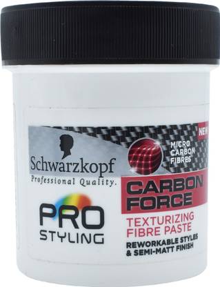 Schwarzkopf Pro Styling Carbon Force Texturing Fibre Paste - 130ml Hair Paste