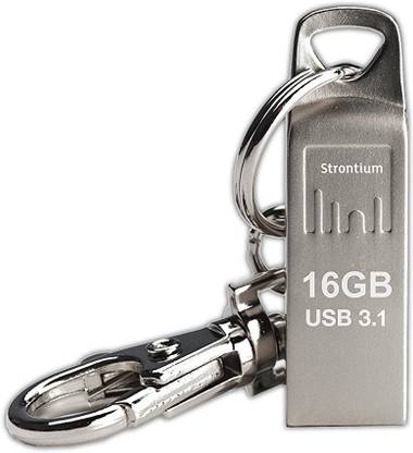 Strontium Ammo 3.1 16 GB Pen Drive Compatible with Desktop Computer, Laptop USB 3.1 Metal Case
