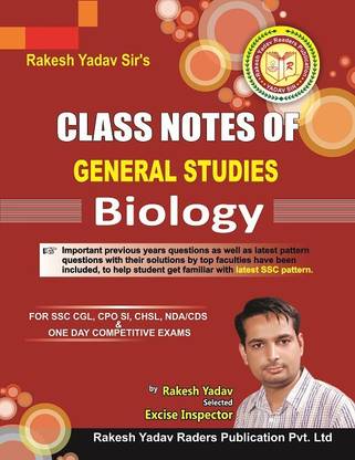 Class Notes Of General Studies Biology By Rakesh Yadav