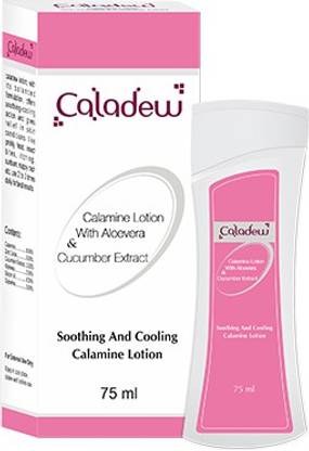 Caladew Sunscreen - SPF 50 PA+ cooling-soothing calamin lotion with Aloevera & cucumber extract