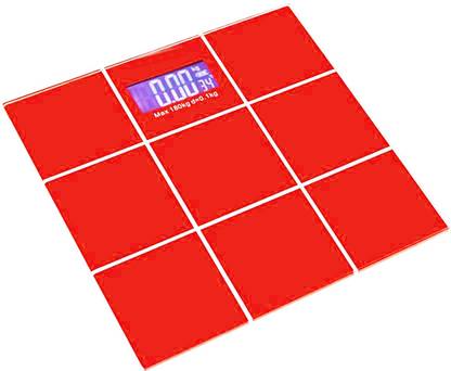 Xhaiden Digital Red CheckBox 5kg to 180kg Glass Weighing Scale