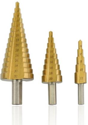 Digital Craft HSS Titanium Coted Cone Metal Step Drill Bits Set 4-12mm 4-20mm 4-32mm Hole Cutting Wood Metal Drill Bits Power Tools New