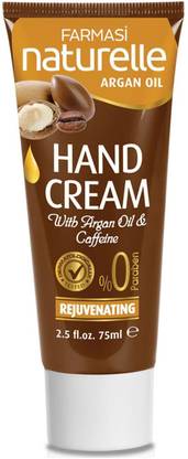 Farmasi Naturelle Argan Oil Hand Cream, Argan Oil & Caffeine, Rejuvenating - 75ml (2.5oz)