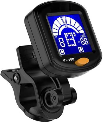 Quinergys ® Clip-on Ukulele Tuner UT-100 by Hola! Music with Chromatic Tuning Mode Automatic Digital Tuner