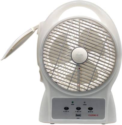 Care 4 Orbit Gazebo-X Gazebo-x 8" Rechargeable Table Fan With LED Light 3 Blade Table Fan (White) Gazebo-X USB Fan