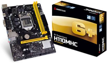 Biostar H110MHC Socket Type 1151 For 6th & 7th Gen CPU LGA1151Socket Micro-ATX Intel H110 Chipset DDR4 Motherboard for Desktop