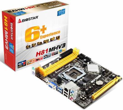 Biostar H81MHV3 Socket Type 1150 For 4th Gen CPU LGA 1150Socket Micro-ATX Intel H81 Express Chipset DDR3 Motherboard for Desktop