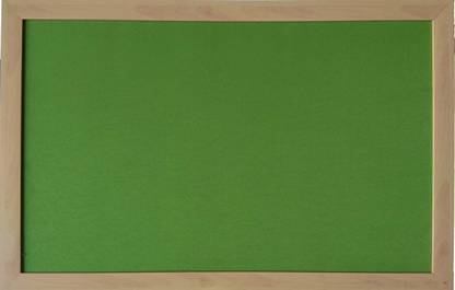 K1 Wooden Frame Pinup Notice Board . Size2x1.5 Ft. Soft Baord and Crepe Fabric Bulletin Board