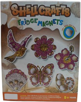 Muren DIY Shell fridge magnets set