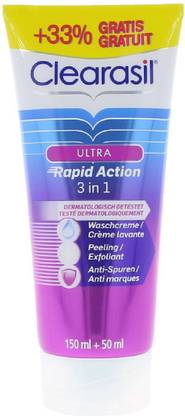 Clearasil Ultra Rapid Action 3in1 - 150ml + 50ml Face Wash