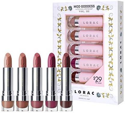 Generic Lorac Mod Goddess Alter Ego Satin Volume Iii Lipstick Set Vanilla