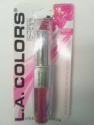 Generic La Colors Lip Gloss & Lipstick Duo Moisturizes Lips With Natural Color & High Shine Blc ushed