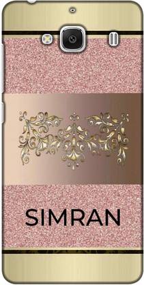 Via Flowers Llp Back Cover for Xiaomi Redmi 2 ( Name of Simran Design ) | BCSUREDMI2