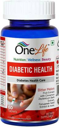 OneLife Diabetic health (850 mg) : Fenugreek, Vitamin C, Alpha Lipoic Acid, Bitter Melon