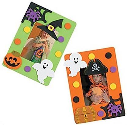 FUN EXPRESS 12 Design - A - Halloween Frame Magnet Craft Kits - Picture Frame Halloween Craft Kits