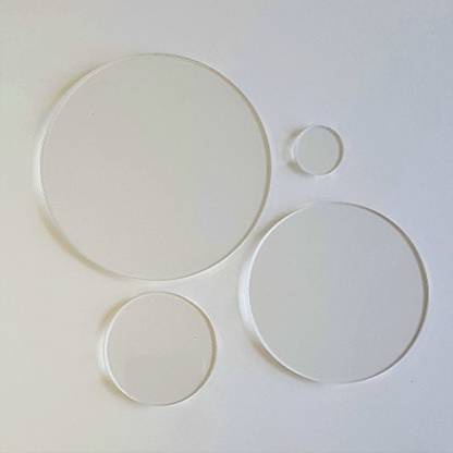 Generic 25 Acrylic Circle Clear Blank Discs 1/8" Thick (Select Size) (1")
