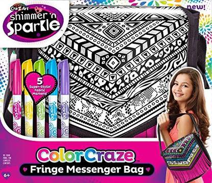 Cra-Z-Art Shimmer And Sparkle Color Craze Fringe Messenger Bag ...