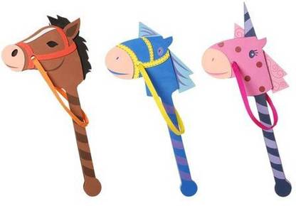 Generic Bulk Buy: Darice Foamies Horse On A Stick Assorted Colors 22 To 24 Inches (3-Pack) 106-2998