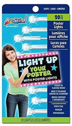 Artskills Poster Board Lights, One String Contains 20 White Lights, 1-Count (Pa-2095)