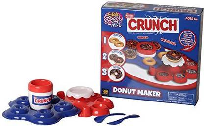 AMAV Toys Nestle Crunch Donut Maker Toy Activity Set Using Microwave Baking - Diy Make Your Own Delicious Treat - Edible Sweet Art