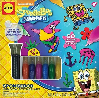 Alex Toys Spongebob Window Sticker Art Craft Kit