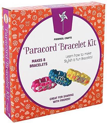 Pinwheel Crafts Paracord Charm Bracelet Making Set: Diy Bracelets Kit For Girls, Teens & Children - Make Your Own Personalized F