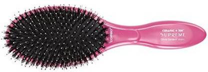 Generic Olivia Garden Ceramic Ion Supreme Combo 100% Boar & Nylon Pink Paddle Hair Brush AntiStatic & TourmalineIon
