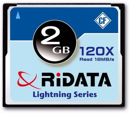Ridata 2 GB 120x Lightning Series Camera 2 GB Compact Flash Class 4 18 MB/s  Memory Card Compatible with Camera