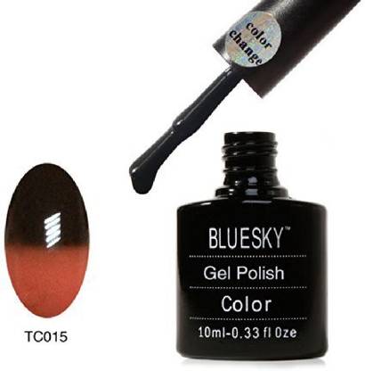 Blue Sky Tc15 Chameleon Temperature Change Colour Soak Off Uv Nail Polish Multicolor