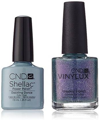 Generic Cnd Shellac Nail Polish Kit Dazzling Dance Duo Multicolor