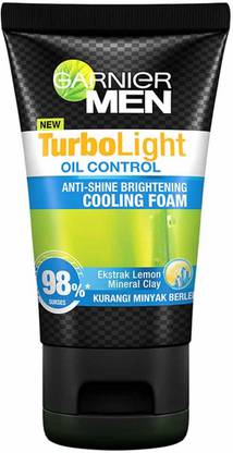 Garnier Men Men TurboLight Oil Control Cooling Foam - 100ml Face Wash