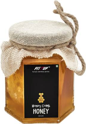 FitZup Honeycomb Honey, All Natural, No Preservatives and sugar added Jar