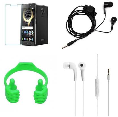 Mudshi Screen Protector Accessory Combo for Lenovo K8 Note