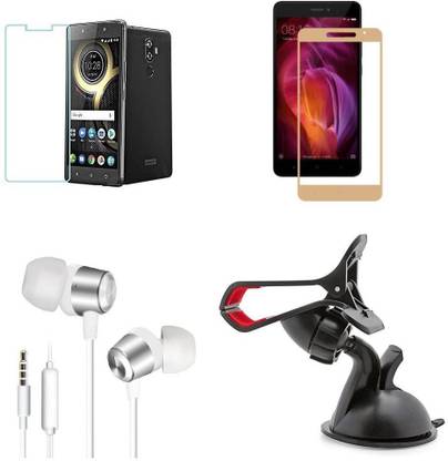 Mudshi Screen Protector Accessory Combo for Lenovo K8 Note