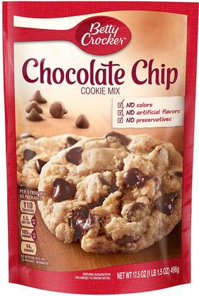 Betty Crocker Chocolate Chip Cookie Mix - 496g (17.5oz) 496 g