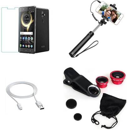Mudshi Screen Protector Accessory Combo for Lenovo K8 Note
