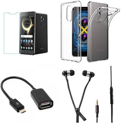 Mudshi Screen Protector Accessory Combo for Lenovo K8 Note