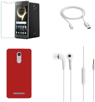 Mudshi Screen Protector Accessory Combo for Lenovo K8 Note