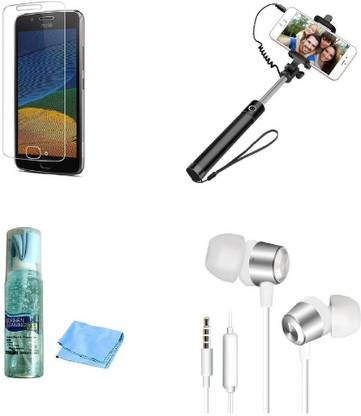 Mudshi Screen Protector Accessory Combo for Moto G5 Plus
