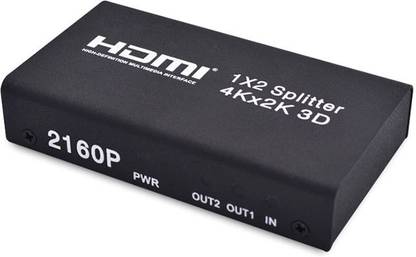 माइक्रोवेयर 1 Input 2 Output 4K Ultra HD HDMI Splitter मीडिया स्ट्रीमिंग डिवाइस