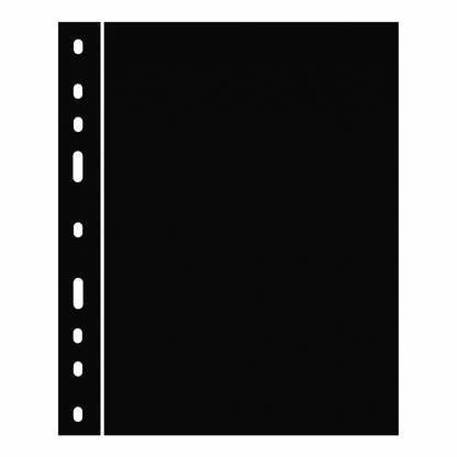 Lighthouse Plastic Sheets OPTIMA - interleaves - Black