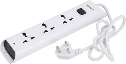 PHILIPS 3 In 1 Plug Extension Board 2500 A Three Pin Socket