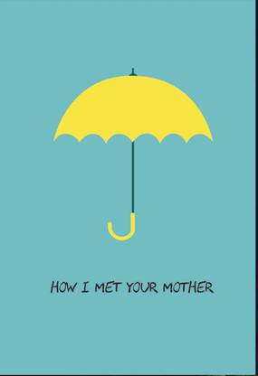 How I met your mother yellow umbrella Paper Print