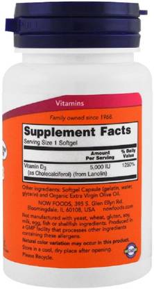 Now Foods Now Foods, Vitamin D-3, 5,000 IU