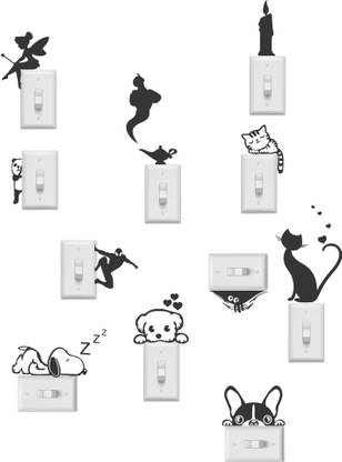 Happy Walls Abstract Black Wallpaper